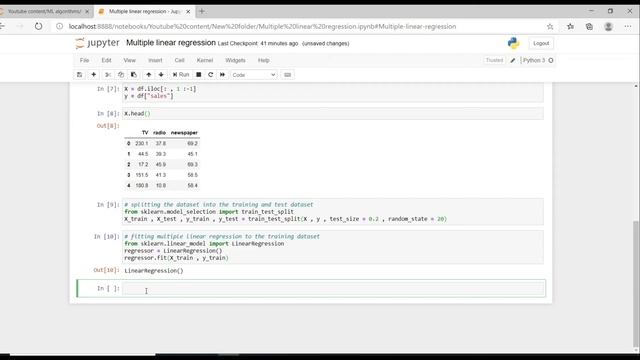 Multiple Linear Regression with python смотреть онлайн