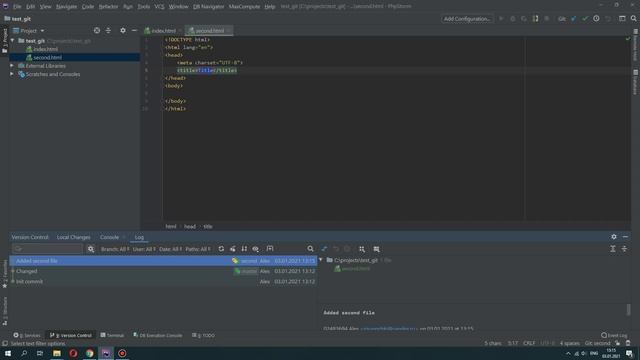 Работа с Git в Phpstorm (Урок 1) смотреть онлайн