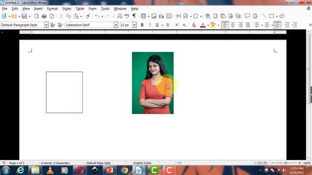 How to Create Passport Size Photo in LibreOffice writer | Passport Size Photo in LibreOffice writer