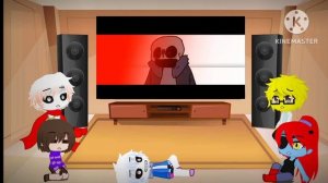 Undertale React to FATALERROR!SANS VS VHS!SANS