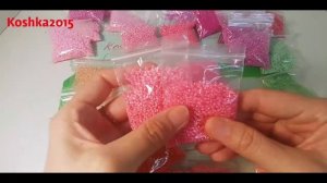 Китайский бисер Распаковка с  Koshka2015 - цветы из бисера,  бисероплетение Beaded flowers DIY
