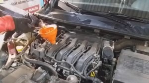 Рено Меган 3  замена масла + промывка часть2