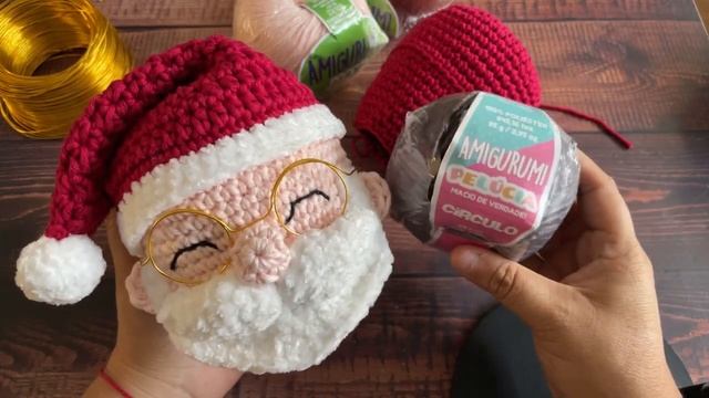 Papá Noel Santa Claus AMIGURUMI Diseño Maxi - Parte 1 Materiales смотреть онлайн