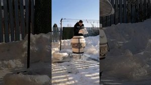 распаковка тандыра и первый обжиг