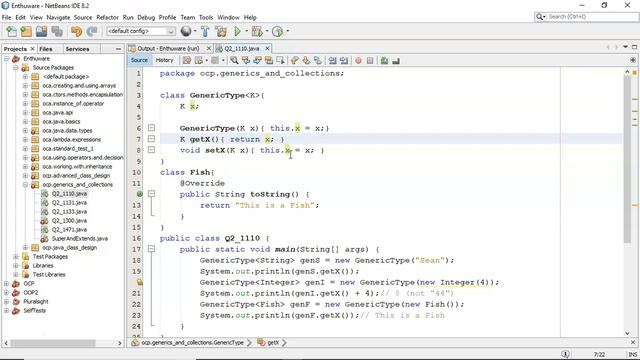 Defining a Generic class in Java. (enthuware.ocpjp.v8.2.1110) смотреть онлайн
