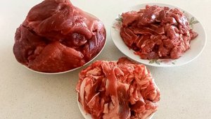Простые полуфабрикаты из говядины.