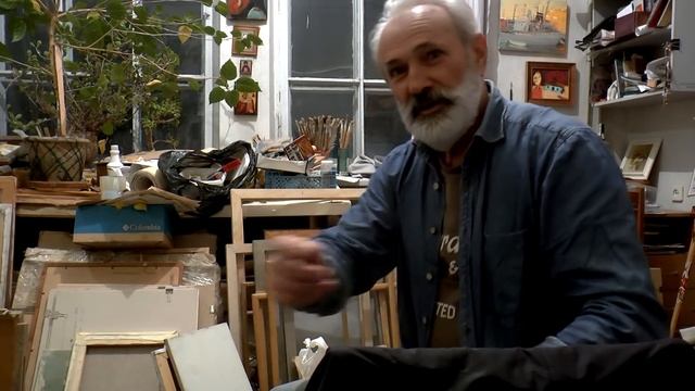 В мастерской художника Николая Дудченко