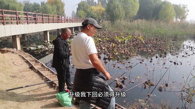 大爷就是大爷，手持15米炮竿钓鲫鱼，一年从这钓走上千斤鲫鱼！