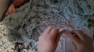 Видеоурок по вязанию крючком "Ажурная шаль"