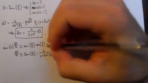 t = tan(x/2)  (Weierstrass substitution)