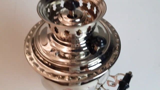 Жаровой самовар на дровах 2,5 литра никелированный "желудь" смотреть онлайн