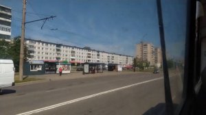 Великий Новгород, поездка на троллейбусе ВМЗ-170 б. 47, маршрут 1