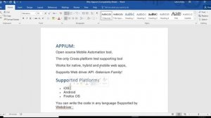 2. Appium Features |  Appium -Mobile Testing (Android/IOS) from Scratch + Frameworks