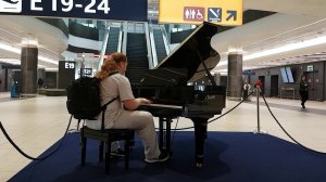 My friend secretly recorded me at the airport. =)