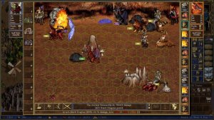 Heroes 3: Emerging victorious against the "Primary Skills 99x4" Dragonmaster (Dungeon's final boss)