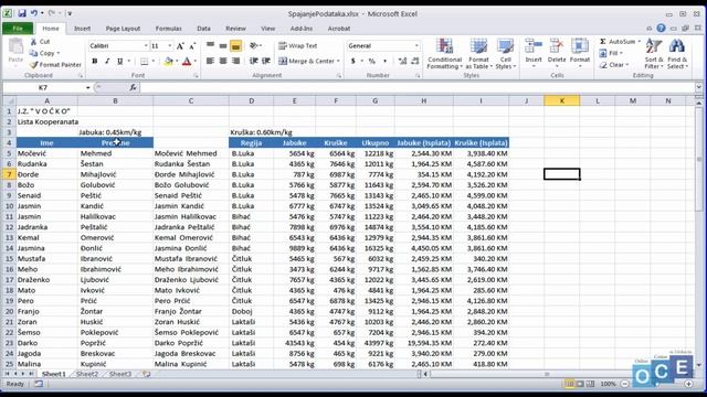 Kako spojiti podatke iz više polja u jedno pojle (Excel 2010) смотреть онлайн