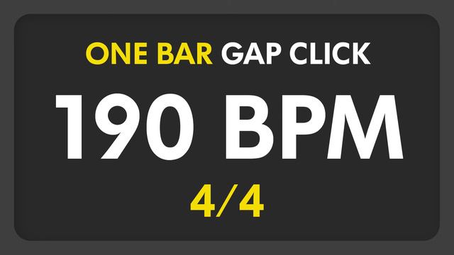 190 BPM - Gap Click - 1 Bar (4/4) смотреть онлайн