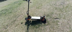 Электро самокал из гироскутера финал проекта