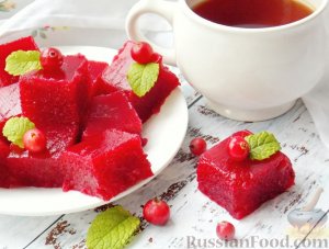 Домашний постный мармелад.
КЛЮКВЕННЫЙ МАРМЕЛАД