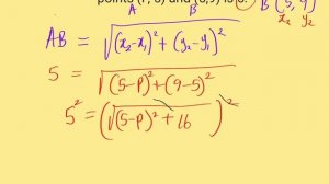 NECO | DISTANCE BETWEEN TWO POINTS