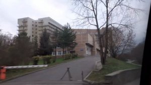 Москва 3330 Иваньковское шоссе из окна маршрута 412 с заездом к ЦКБ Гражданской авиации осень день