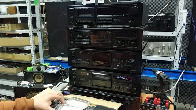 сравнение cassette,  калибровка. Деки Deck Kenwood KX-4520 + SONY TC K333esR K333esG + K333esL сер смотреть онлайн