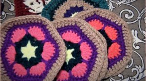 Шестиугольник - Африканский цветок - Мотив.