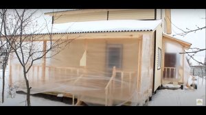 Каркасный дом с террасой / Дом за 3 недели СК "Белый дом"