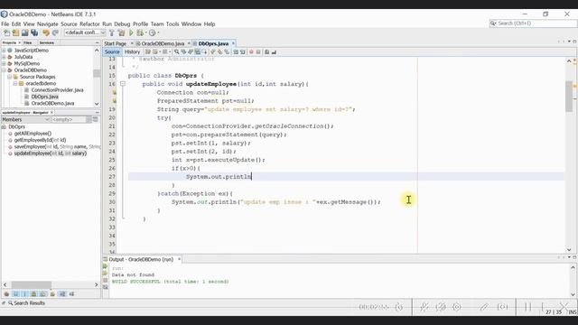 JDBC Connectivity with Oracle | Part-5 | Update record