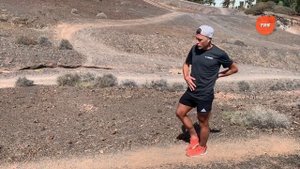 Техника бега с горы.