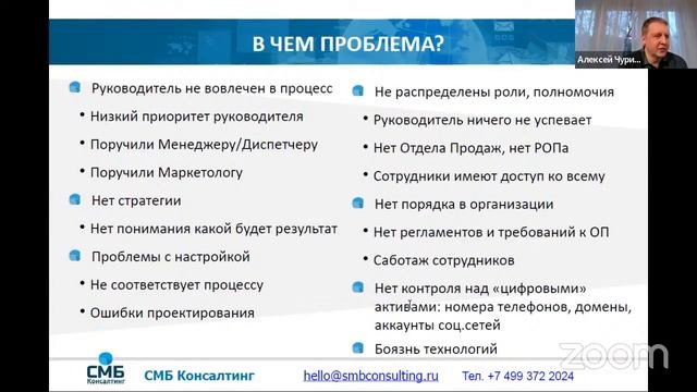 БИЗНЕС ИНСАЙТ: Алексей Чурин. Как внедрить CRM. Опыт проектов Битрикс24