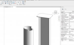 Как сделать вырез ступенькой в Revit в стальной колонне