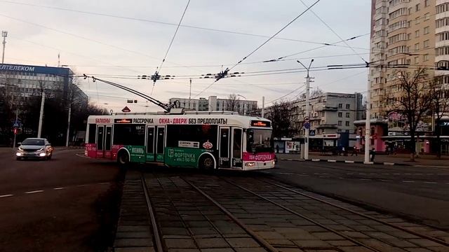 Троллейбус "БКМ-32102" #184 в Витебске после ремонта кузова (07.04.2022) смотреть онлайн