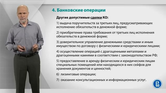 Курс лекций «Банковские услуги и отношение людей с банками» Лекция 4. Банковские