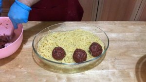 Տեֆտելիով և Սպագետիով Համեղ ջեռեփուկ / Запеканка с Тефтелями и Спагетти в духовке / Jerepuk