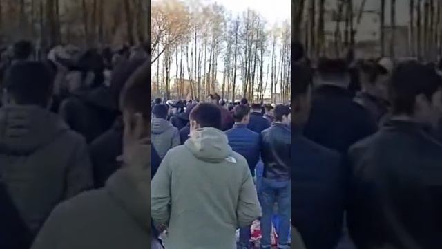 Праздничный Намаз Ураза Байрам в Москве☝️☝️☝️Тысячи Мусульман пришли на намаз☝️☝️☝️#намаз