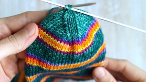 Как делать убавки в конце вязания носков