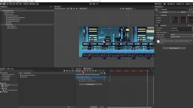 Creating a 2d Cyberpunk 2077 parallax environment - IN LESS THAN 10 MINUTES - Unity tips #1