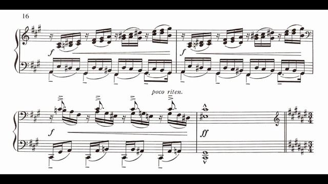 Akira Miyoshi:《Theme and Variations》for piano   三善晃：独奏ピアノのための《主題と変奏》