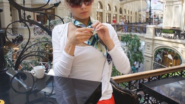 Французская косынка, франтон: способы завязывания 2.wmv