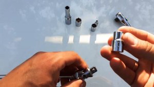 Вороток Т-образный TOPTUL універсальний перехідник 3/8*1/2 | 3/8*1/4