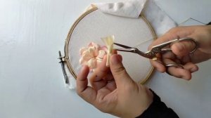 New Rose Ribbon Embroidery Tutorial | Hand Embroidery