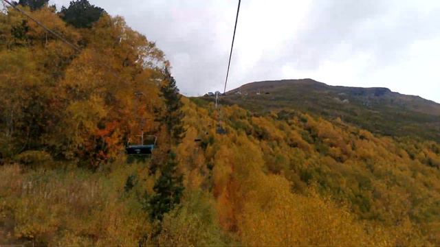 [Кресельная двухместная канатная дорога] Поляна Чегет → Чегет-2 смотреть онлайн