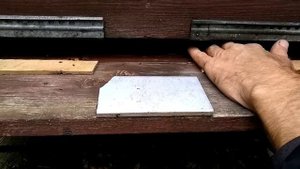 Окуривание серой рамкохранилища.