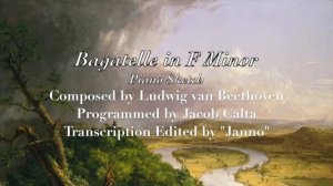 Beethoven: Bagatelle in F Minor (Piano Sketch) - Throwback Thursday