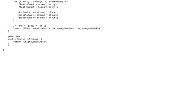 Code Review: Calculate Cosine similarity between Multisets смотреть онлайн