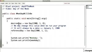 Day of the Week - Intro to Java Programming