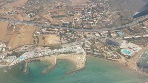 Landing Heraklion, Crete, Greece. NordWind B737-800. 16/06/2016