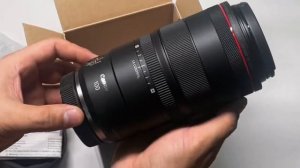 Canon RF 100mm F2.8 L MACRO IS USM Комплектация