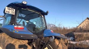 #vlog Строительство теплиц. Купили новый трактор New Holland t6070.